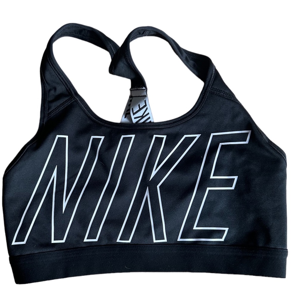 NIKE Logo Sports Bra Size Small - Picture 2 of 4